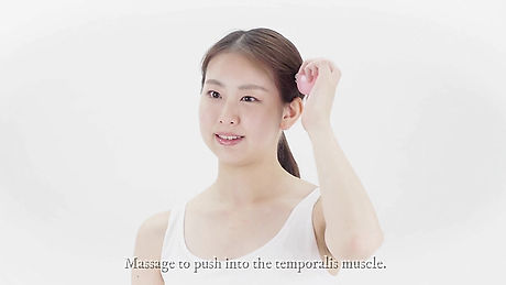 Temporal muscle massage